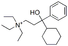 γ-シクロヘキシル-N,N,N-トリエチル-γ-ヒドロキシベンゼンプロパン-1-アミニウム 化学構造式