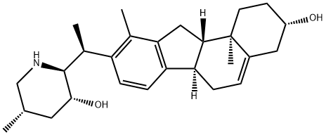 14,15,16,17-テトラデヒドロベラトラマン-3β,23β-ジオール 化学構造式