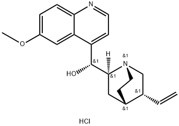 盐酸奎宁,60-93-5,结构式