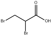 2,3-ジブロモプロピオン酸 化学構造式