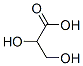 DL-グリセリン酸 (40%水溶液, 約5.2mol/L) 化学構造式