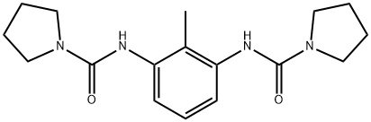 N,N'-(2-methyl-1,3-phenylene)bis(pyrrolidine-1-carboxamide) Structure