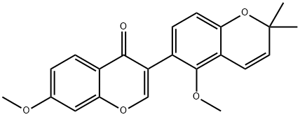 7-Methoxy-3-(5-methoxy-2,2-dimethyl-2H-1-benzopyran-6-yl)-4H-1-benzopyran-4-one|