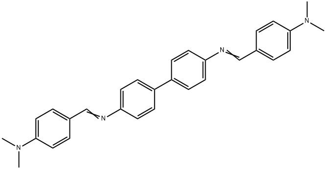 N,N'-Bis[[4-(dimethylamino)phenyl]methylene][1,1'-biphenyl]-4,4'-diamine Structure