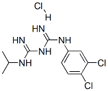 1-(3,4-dichlorophenyl)-5-isopropylbiguanide monohydrochloride Structure
