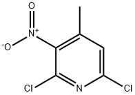 2,6-二氯-4-甲基-3-硝基吡啶, 60010-03-9, 结构式
