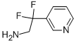 2,2-DIFLUORO-2-(PYRIDIN-3-YL)ETHANAMINE, 60010-40-4, 结构式