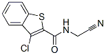 Benzo[b]thiophene-2-carboxamide, 3-chloro-N-(cyanomethyl)- (9CI) Structure