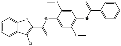 600122-28-9 Benzo[b]thiophene-2-carboxamide, N-[4-(benzoylamino)-2,5-dimethoxyphenyl]-3-chloro- (9CI)