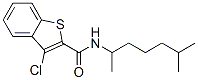 Benzo[b]thiophene-2-carboxamide, 3-chloro-N-(1,5-dimethylhexyl)- (9CI) 结构式