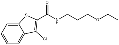 Benzo[b]thiophene-2-carboxamide, 3-chloro-N-(3-ethoxypropyl)- (9CI) Structure