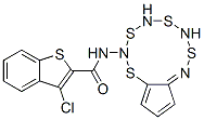 Benzo[b]thiophene-2-carboxamide, 3-chloro-N-(5,6-dihydro-4H-cyclopentathiazol-2-yl)- (9CI) 化学構造式