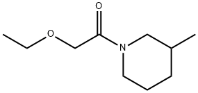 Piperidine, 1-(ethoxyacetyl)-3-methyl- (9CI) Structure