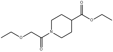 4-Piperidinecarboxylicacid,1-(ethoxyacetyl)-,ethylester(9CI) 结构式