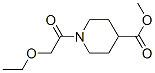 4-Piperidinecarboxylicacid,1-(ethoxyacetyl)-,methylester(9CI) Structure