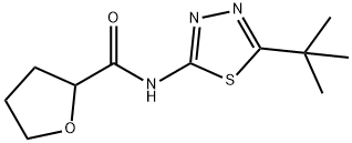 2-Furancarboxamide,N-[5-(1,1-dimethylethyl)-1,3,4-thiadiazol-2-yl]tetrahydro- Structure