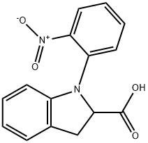 1-(2-nitrophenyl)indoline-2-carboxylic acid Structure