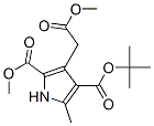4-tert-Butyl 2-methyl 3-(2-methoxy-2-oxoethyl)-5-methyl-1H-pyrrole-2,4 -dicarboxylate,60024-79-5,结构式