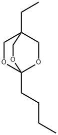 1-ブチル-4-エチル-2,6,7-トリオキサビシクロ[2.2.2]オクタン 化学構造式