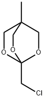 1-クロロメチル-4-メチル-2,6,7-トリオキサビシクロ[2.2.2]オクタン 化学構造式