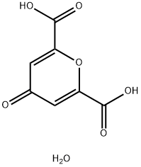 ケリドン酸一水和物 化学構造式