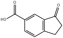 1-茚酮-6-甲酸,60031-08-5,结构式