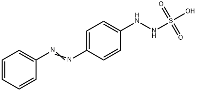 2-[4-(フェニルアゾ)フェニル]ヒドラジン-1-スルホン酸 化学構造式