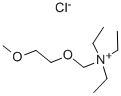 (2-METHOXYETHOXYMETHYL)TRIETHYLAMMONIUM CHLORIDE Structure