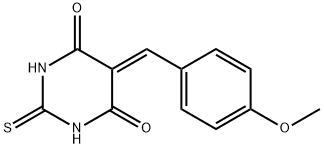 5-ANISYLIDENE-2-THIOBARBITURIC ACID 化学構造式