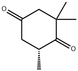 2,2,6-Trimethyl-1,4-cyclohexandion 结构式