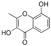 3,8-Dihydroxy-2-methyl-4H-1-benzopyran-4-one Structure