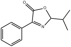 5(2H)-Oxazolone,  2-(1-methylethyl)-4-phenyl- Structure