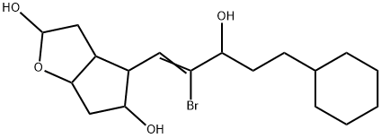 4-(2-bromo-5-cyclohexyl-3-hydroxy-1-penten-1-yl)hexahydro-2H-cyclopenta[b]furan-2,5-diol,60057-00-3,结构式