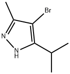4-溴-3-异丙基-5-甲基-1H-吡唑盐酸盐, 60061-69-0, 结构式