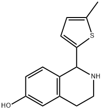 6-Isoquinolinol,1,2,3,4-tetrahydro-1-(5-methyl-2-thienyl)-(9CI) Struktur