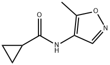 Cyclopropanecarboxamide, N-(5-methyl-4-isoxazolyl)- (9CI) 结构式