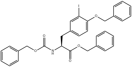 3-Iodo-N-[(benzyloxy)carbonyl]-O-benzyl-L-tyrosine Benzyl Ester, 600737-79-9, 结构式