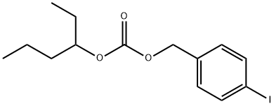 Carbonic acid 1-ethylbutyl p-iodobenzyl ester Struktur