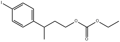Carbonic acid ethyl 3-(p-iodophenyl)butyl ester Structure