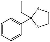 2-エチル-2-フェニル-1,3-ジチオラン 化学構造式