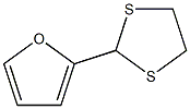 2-(2-フリル)-1,3-ジチオラン 化学構造式
