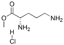 methyl L-ornithine monohydrochloride Struktur