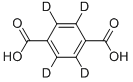 (2,3,5,6-2H4)ベンゼン-1,4-ジカルボン酸 化学構造式