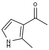 2-甲基-3-乙酰基吡咯 结构式