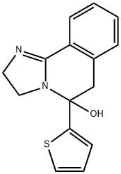 5-(2-Thienyl)-2,3,5,6-tetrahydroimidazo[2,1-a]isoquinolin-5-ol Struktur