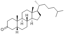5β-コレスタ-3-オン 化学構造式