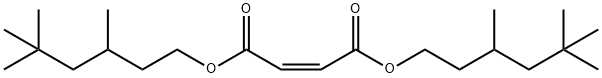 マレイン酸ビス(3,5,5-トリメチルヘキシル) 化学構造式