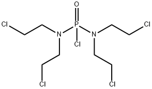 tetrakis(2-chloroethyl)phosphorodiamidic chloride Structure