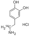 3,4-DIHYDROXYPHENYLETHYLAMINE-8-14C HYDROCHLORIDE-8-14C Struktur