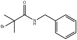 N-ベンジル-2-ブロモ-2-メチルプロパンアミド 化学構造式
